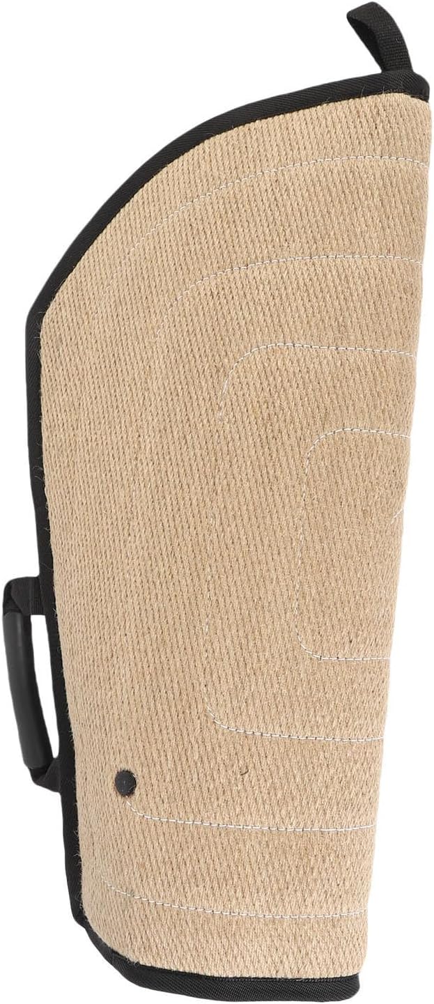 Dog Training Sleeve, Jute Protective Bite Arm Sleeve Improve Obedience Abrasion Proof, with Enhanced Grip for German Shepherd Malinois Large Dogs