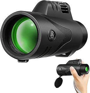 Adult Single-Tube Telescope, 12×42 High Magnification High-Definition Waterproof Portable Single-Tube Telescope BAK4 Prism All-Optical Lens Telescope Suitable for Bird Watching Travel Camping