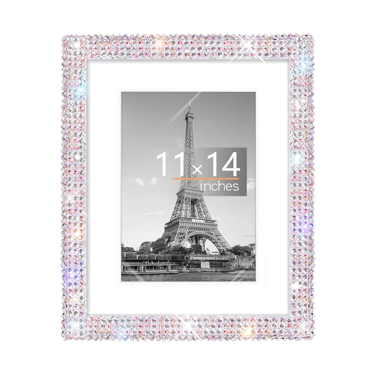 Amazon.com - GUFONKOD 11x14 Bling Picture Frame, Display Pictures 8x10 ...