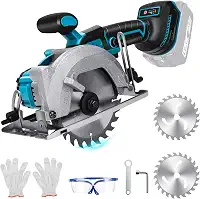 Serra circular sem fio de 5,5 polegadas para bateria Makita de 18 V, serra elétrica de madeira com motor sem escova, bisel de corte de 0-45°, profundidade máxima de corte de 4,8 cm (90°), 4 cm (45°