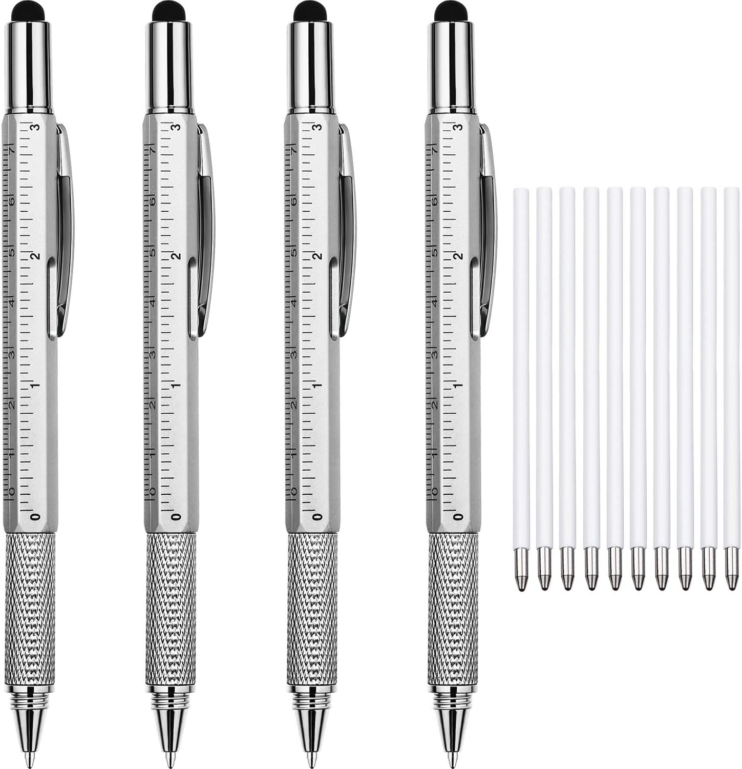 4 Pieces Gift Pen for Men 6 in 1 Multitool Tech Tool Pen Screwdriver