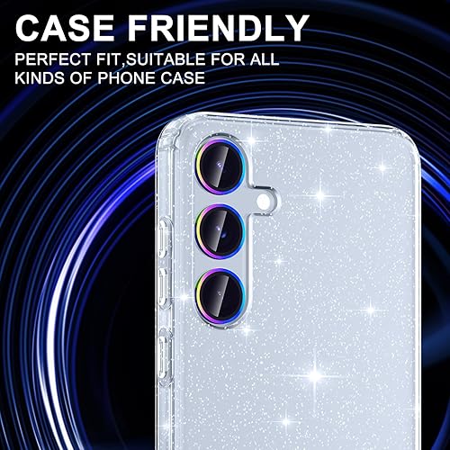 Vista 98 de para Samsung Galaxy Z Flip 7 Protector de Lente de Cámara, Cubierta de Lente de Vidrio Templado con Anillo de Metal Individual, [Fuerte Adhesión] 1