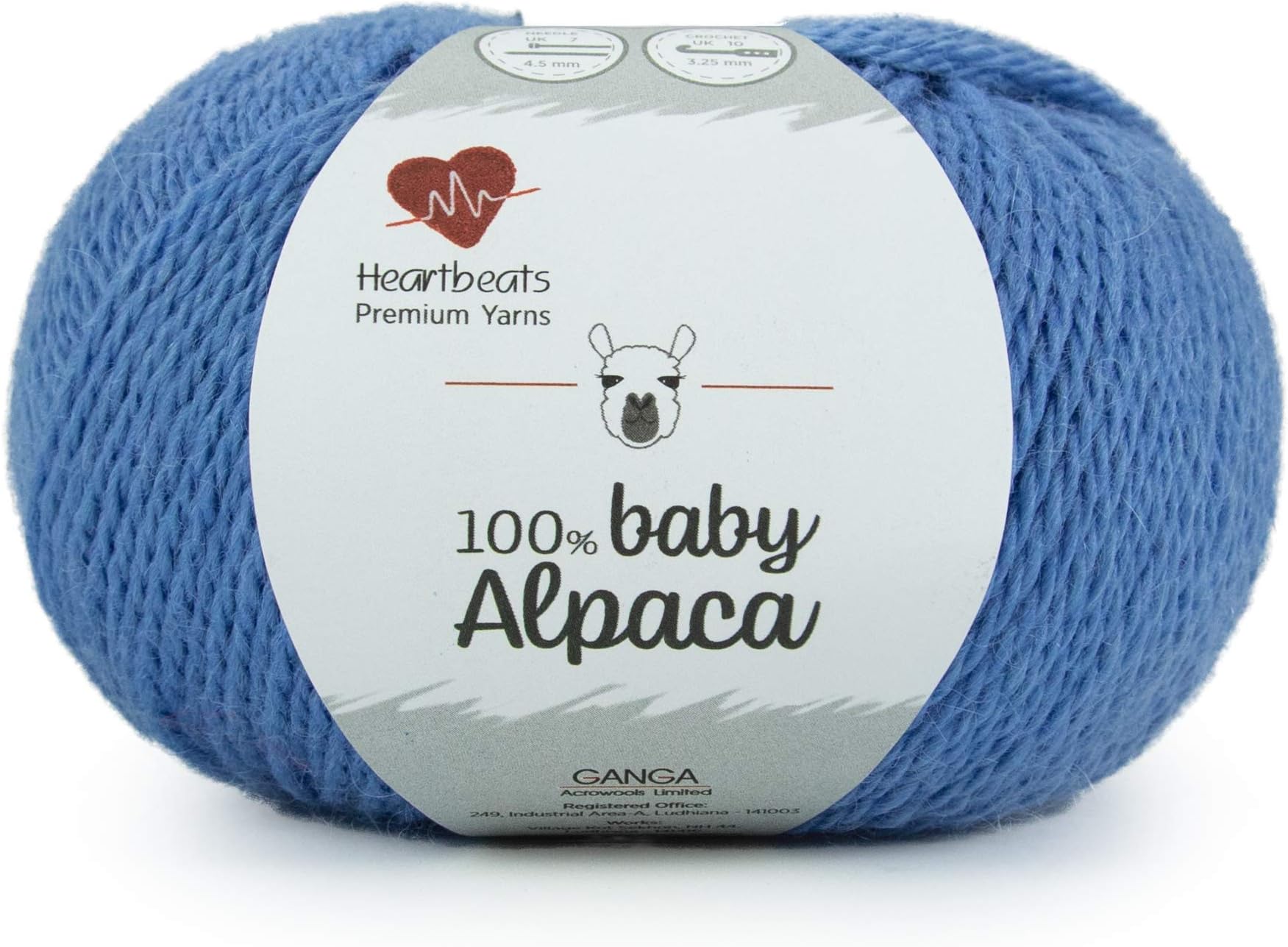 Baby Alpaca, is Pure 100% Baby Alpaca Fibre. Oekotex Class 1 Certified. Pack of 2 Balls - 50gm Each. Shade no - BCA01