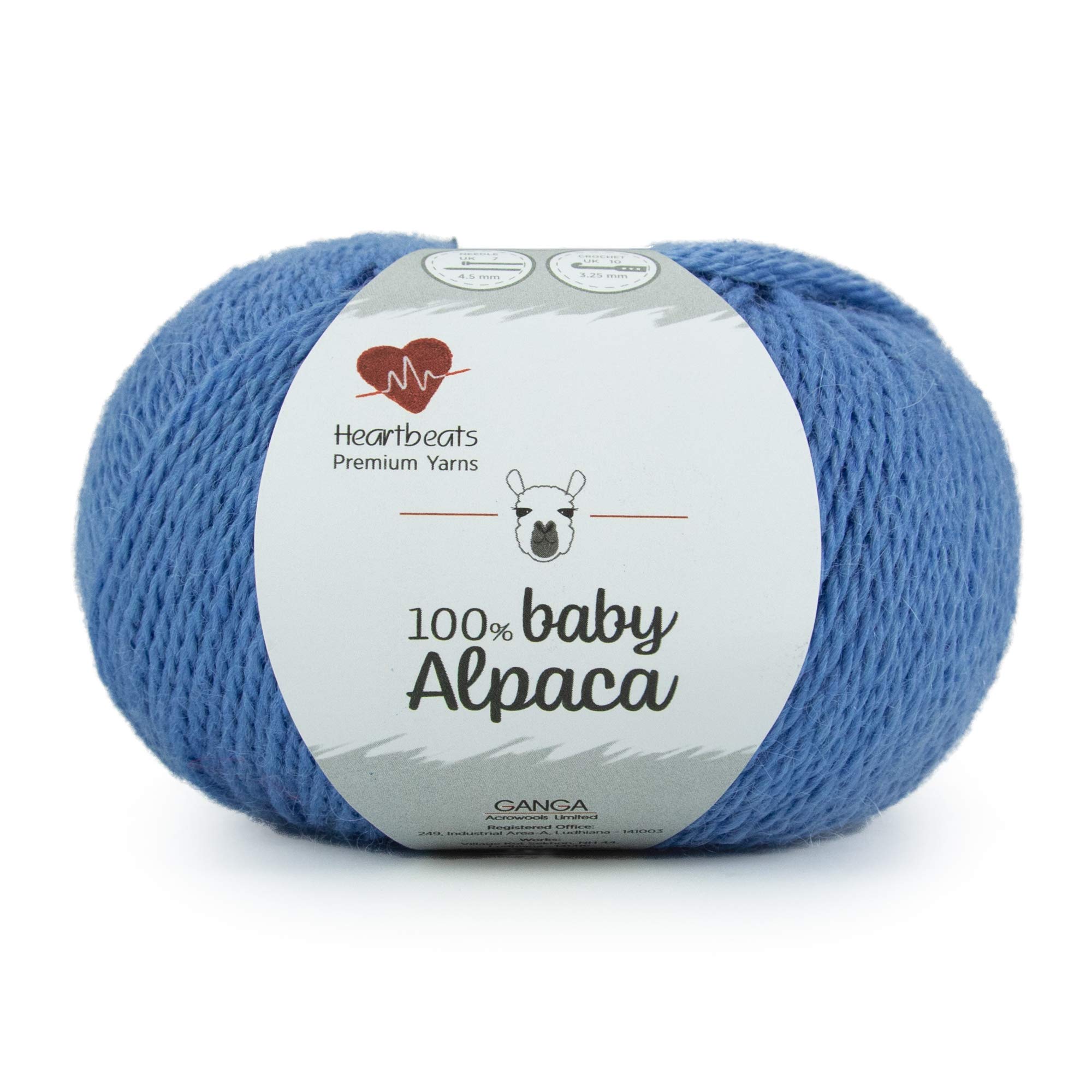 Baby Alpaca, is Pure 100% Baby Alpaca Fibre. Oekotex Class 1 Certified. Pack of 2 Balls - 50gm Each. Shade no - BCA01