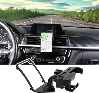 Car Mobile Cell Phone Holder Mount for BMW 1 2 3 4 Series GT F20 F21 F22 F23 F30 F31 F32 F33 F34 F35 F36 M2 F87 M3 M4 F80 F82 F83Only Placed Vertically Black