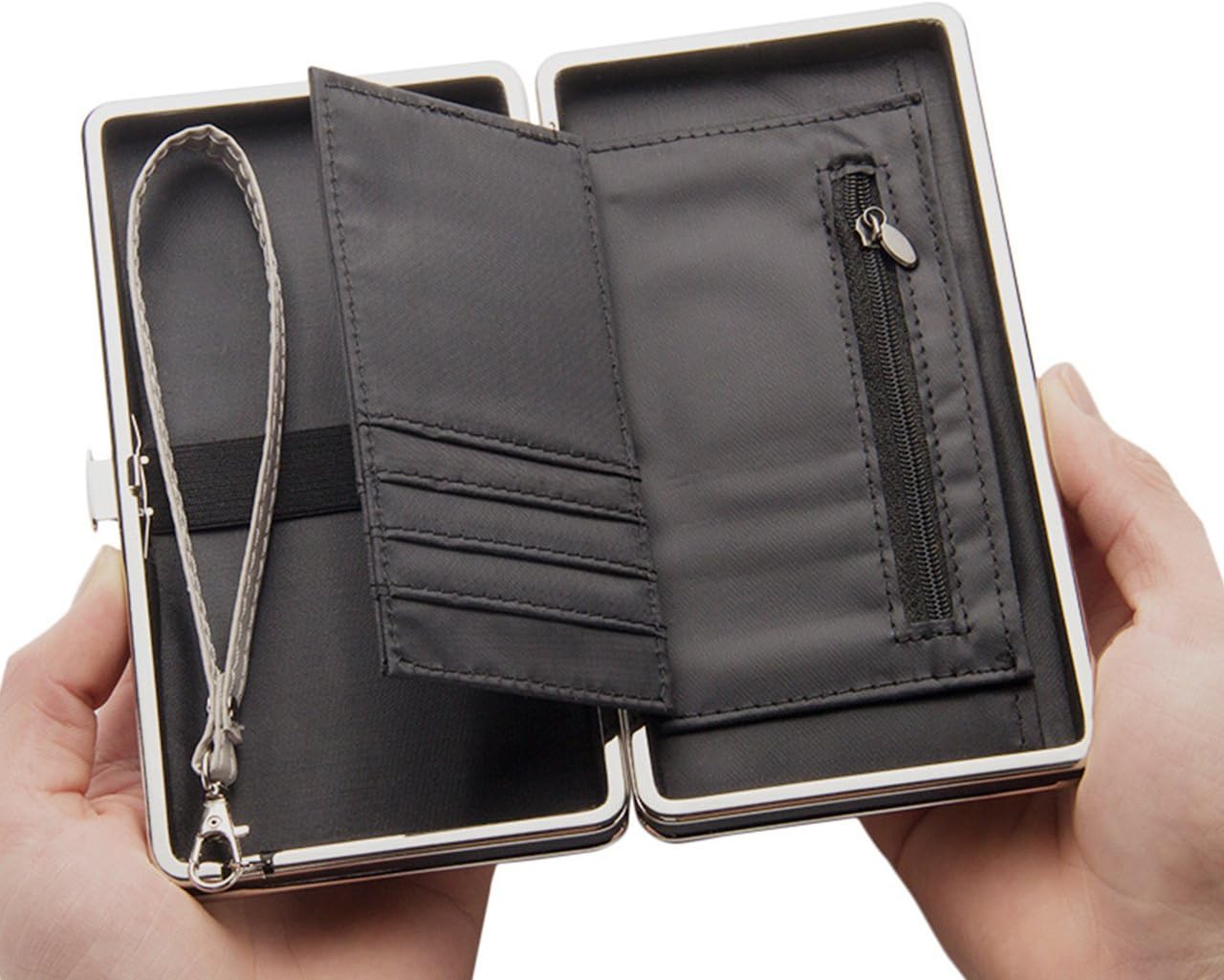 Phone Wallet Case for Womens,Sunroyal Multi-Purpose Long Style PU Leather Clutch Handbag Purse Cellphone Case for iPhone 8/8Plus/6S/6S Plus /6 /6Plus/5/5C Galaxy S6/S6 Edge with A Strap-Rainbow