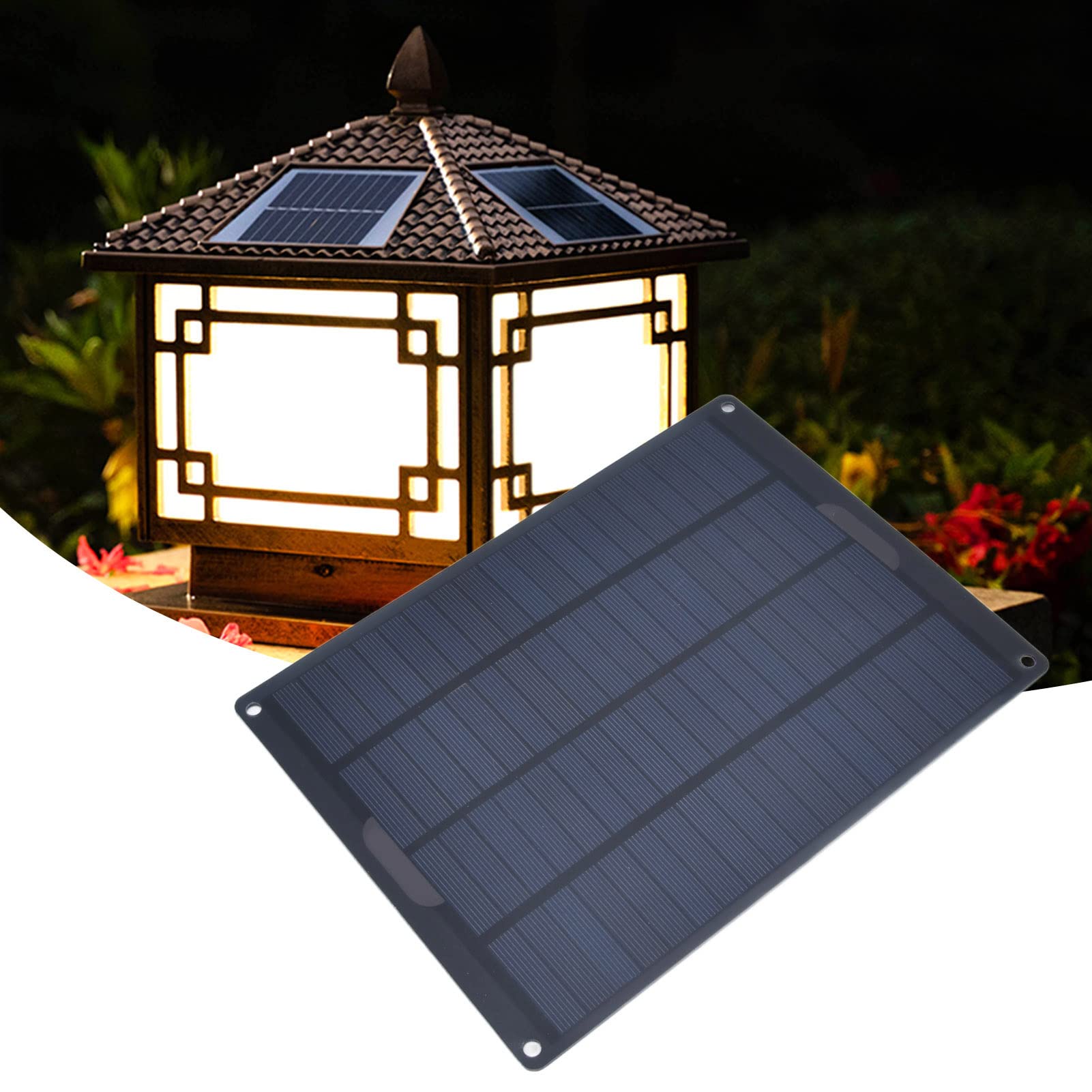 Amazon | ソーラーパネル、0.5A 18V 23x17cm軽量防水ポータブル