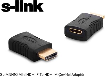 S-link SL-MNH10 Mini HDMI F To HDMI M Çevirici Adaptör