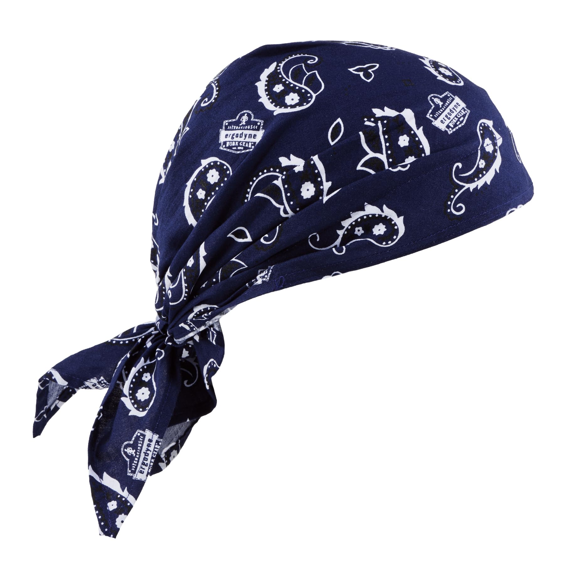 Ergodyne Chill-Its 6710 Evaporative Polymer Cooling Dew Rag Navy Western