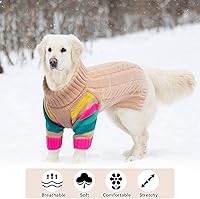 Vista 4 de Suéter XS cálido para perro, suéteres para perros pequeños, niñas y niños, suéter elástico para cachorros, suéter de cuello alto extra pequeño
