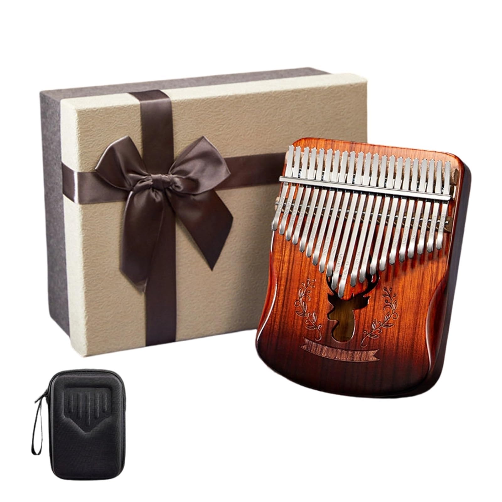 Thumbfiddle Kalimba 21 17 Ton Malowany Wzór Lub Drewniany(10)