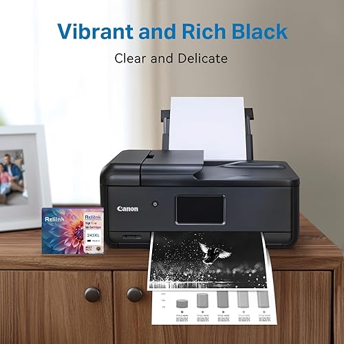 Miniatura 4 de ReliInk - Cartuchos de tinta negra 243XL, repuesto para Canon PG-243, 245 y 245XL, compatibles con impresoras MG2522, MG2922, TR4520, TR4522