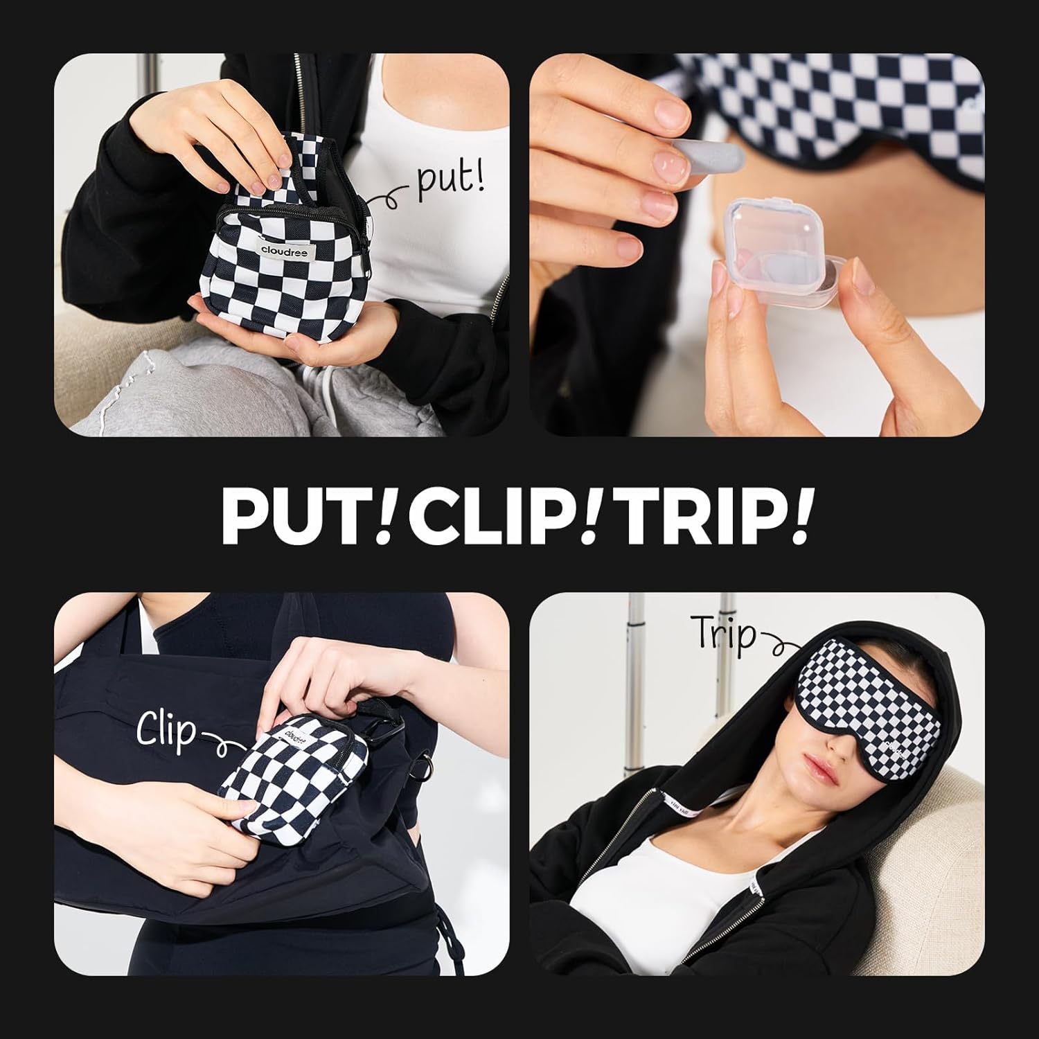 Sleep Mask for Sleeping, Light Blocking Eye Mask with 3D Contoured Nose Design, No Pressure Sleep Mask for Side Sleepers, Travel & Airplane Eye Cover