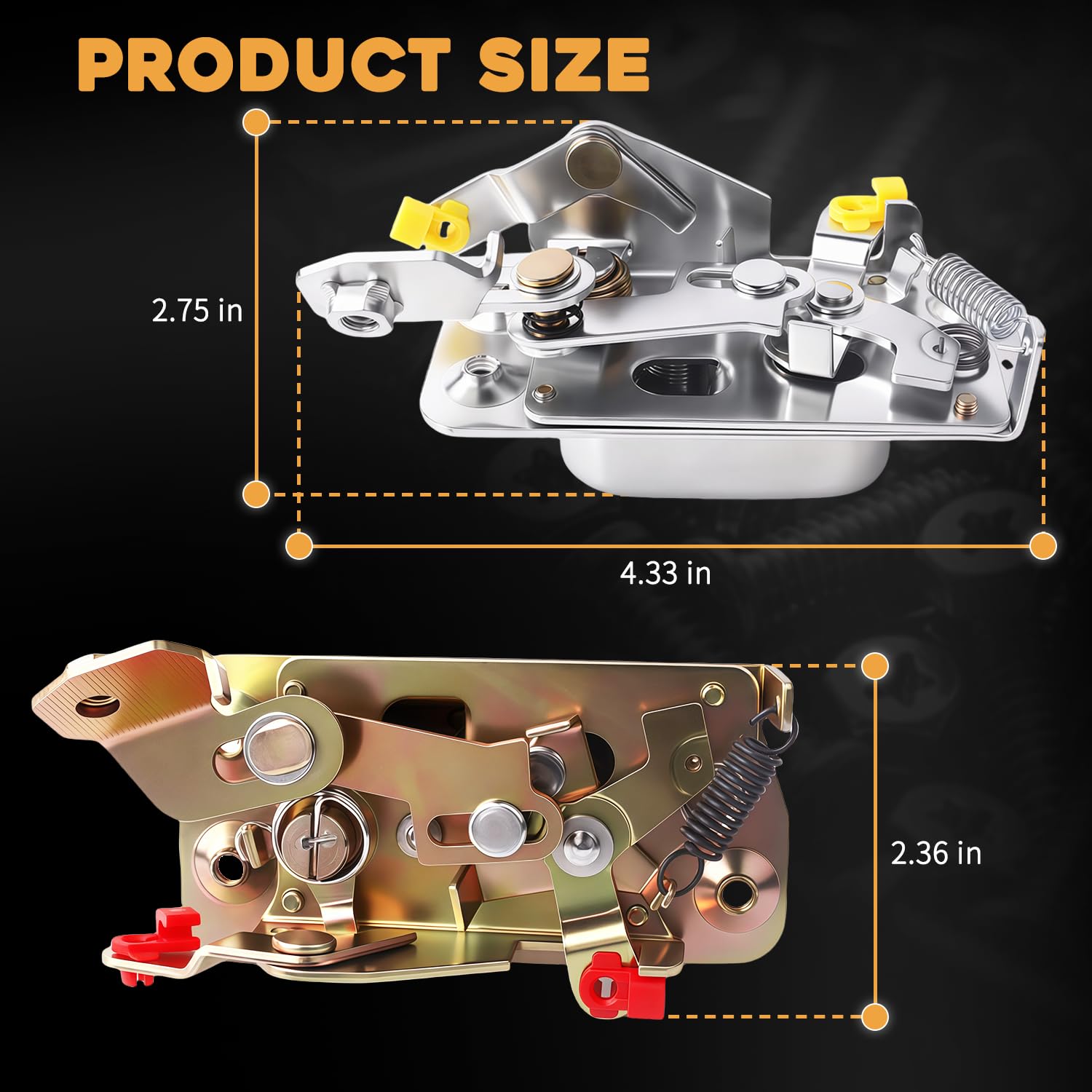 2Pcs Front Door Lock Latch Set Left +Right Side Compatible with Toyota Land Cruiser FJ40 BJ40 FJ45 HJ47 1975-1984 Replaces 6932090300 6931090300