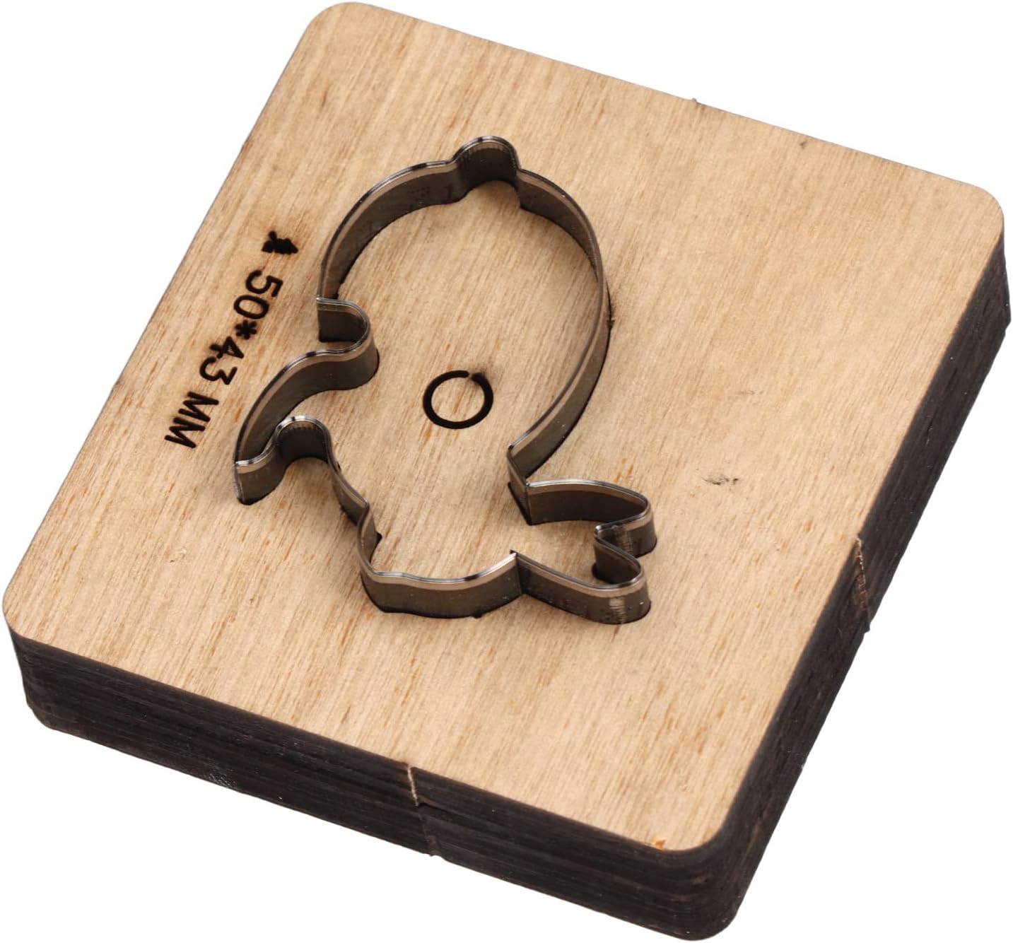 Rabbit Shape Cutting Die with Wood Base for Leather Metal Punching Stamp Mould DIY Handicrafts, Alloy Steel Cutting Machine, Cutting Edges