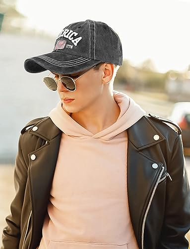 Miniatura 6 de Gorra de béisbol de algodón para hombres y mujeres, bordado, envejecida, de algodón, divertida, ajustable, para papá