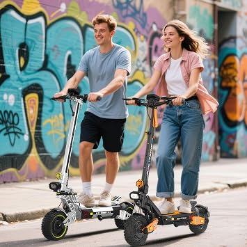 T2 Max Electric Scooter for Adult, 1000W Motor, 31 MPH, 34 Miles Range, 48V/18.2Ah Battery, Foldable E-Scooter with LED Display, Rear Drive, Off-Road Capability