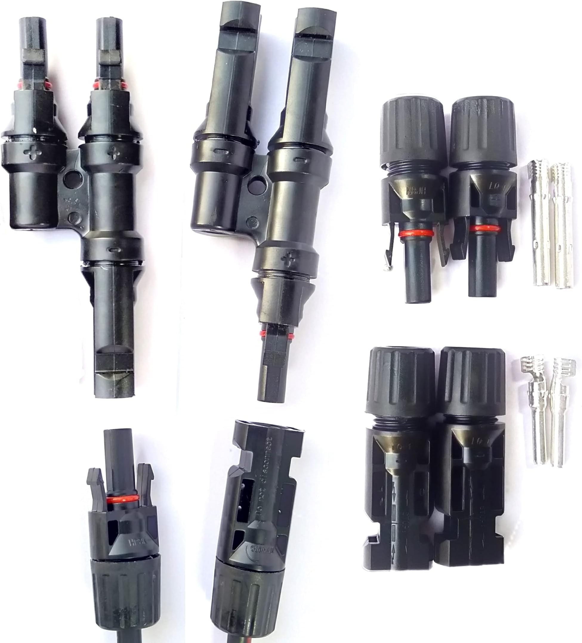 Kenbrook Solar 2 in 1 MC-4 T2 Y Branch Connector for Solar Panels (with-3 Pairs MC-4)