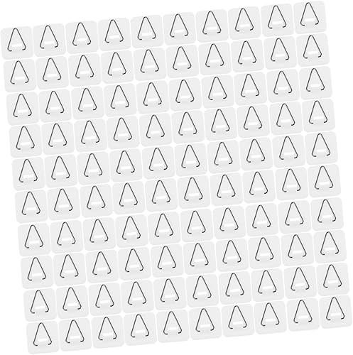 100 piezas de gancho para colgar abrigos de pie, soportes de pared, caballete de arte montado en la pared, colgador adhesivo para colgar platos,