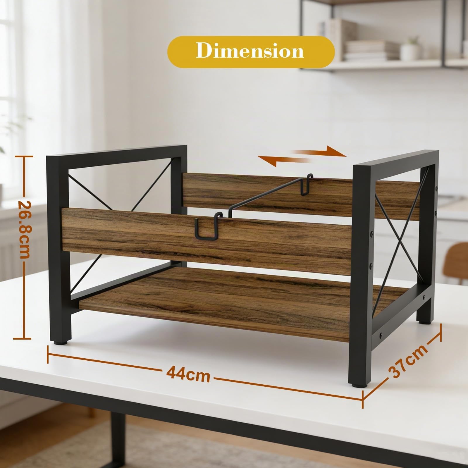Support Vinyle pour 100 LP avec Séparateur, Bois Meuble Vinyles