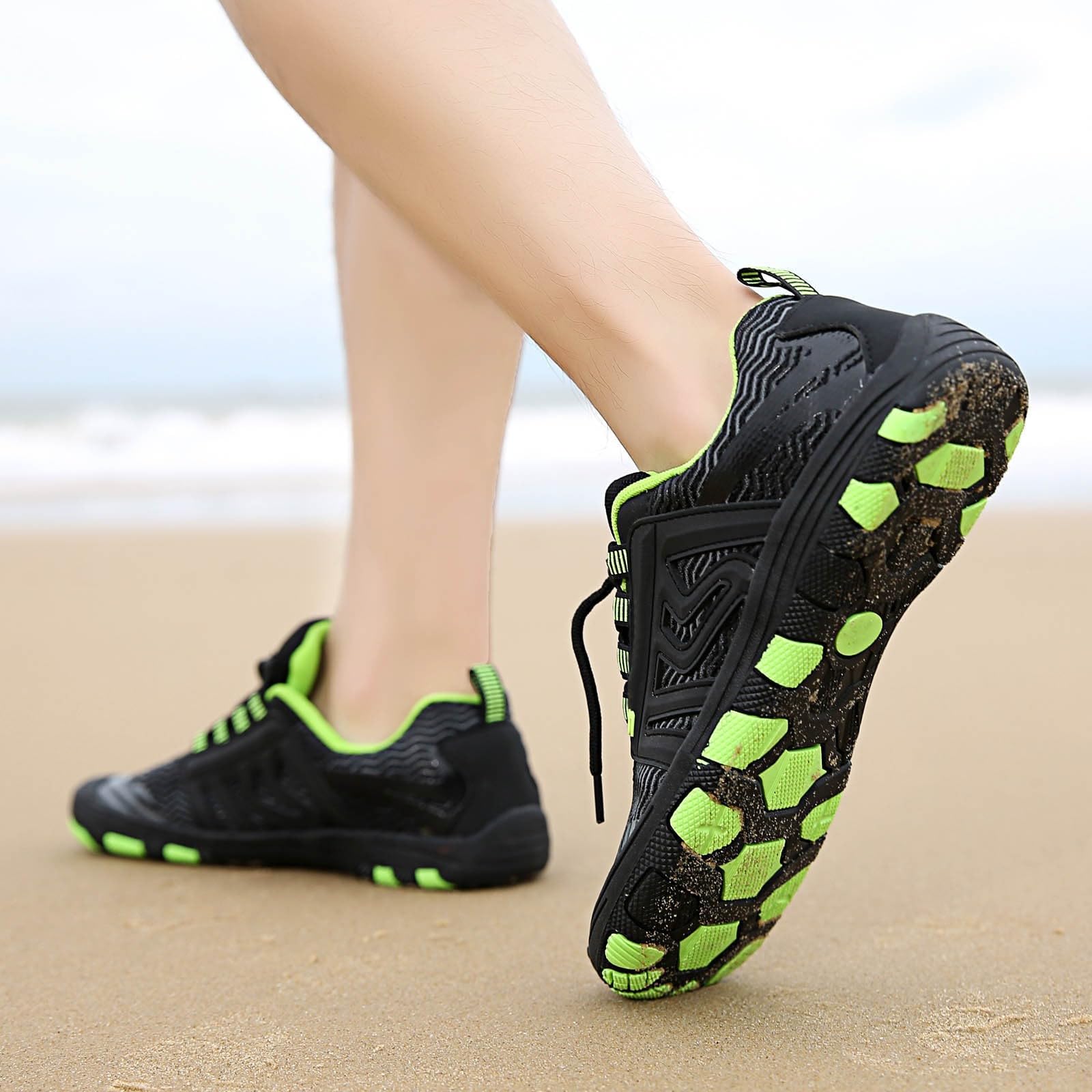Genérico Zapatos de Playa Parejas Wading Transpirable Natación Zapatos de buceo en Hombres y Mujeres buceo Playa Caminar Mujer
