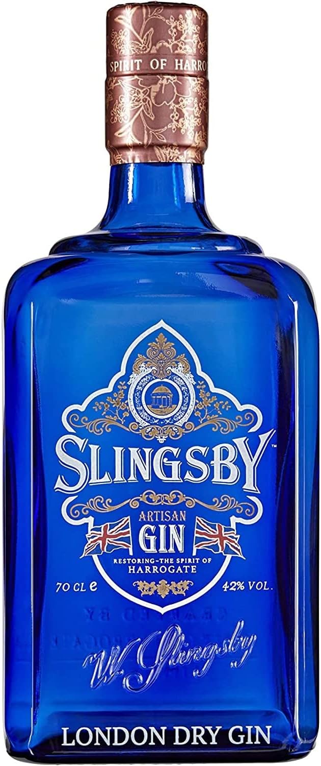 Slingsby London Dry Gin - 42% ABV - 70cl - Classic Gin with 24 Hand-Selected Botanicals - Citrus Flavour Profile - Yorkshire - Recommended with Tonic