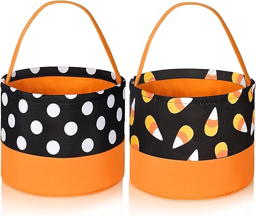 Miniatura 8 de 2 bolsas de dulce o truco de Halloween, bolsas de tela para dulces de Halloween, 2 estilos (calavera y murciélago), Varios colores