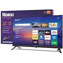 Roku Smart TV 2026 &ndash; 32-Inch Select Series, 1080p Full HD TV &ndash; Roku TV with Voice Remote &ndash; Flat Screen LED Television with Wi-Fi for Streaming Live Local News Sports &amp; Movies, Bluetooth Headphone Mode
