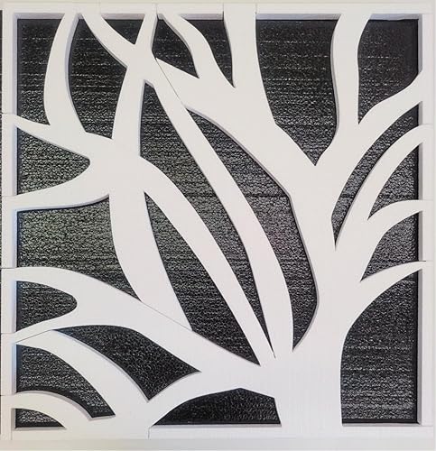 Miniatura 3 de Azulejos de techo para colgar techos acústicos decorativos con patrón floral de 2 x 2 pulgadas, paneles en V, decoración 3D perfecta para techos,