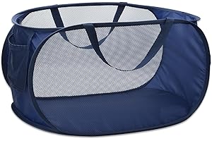 Foldable Navy Pop Up Laundry Hamper