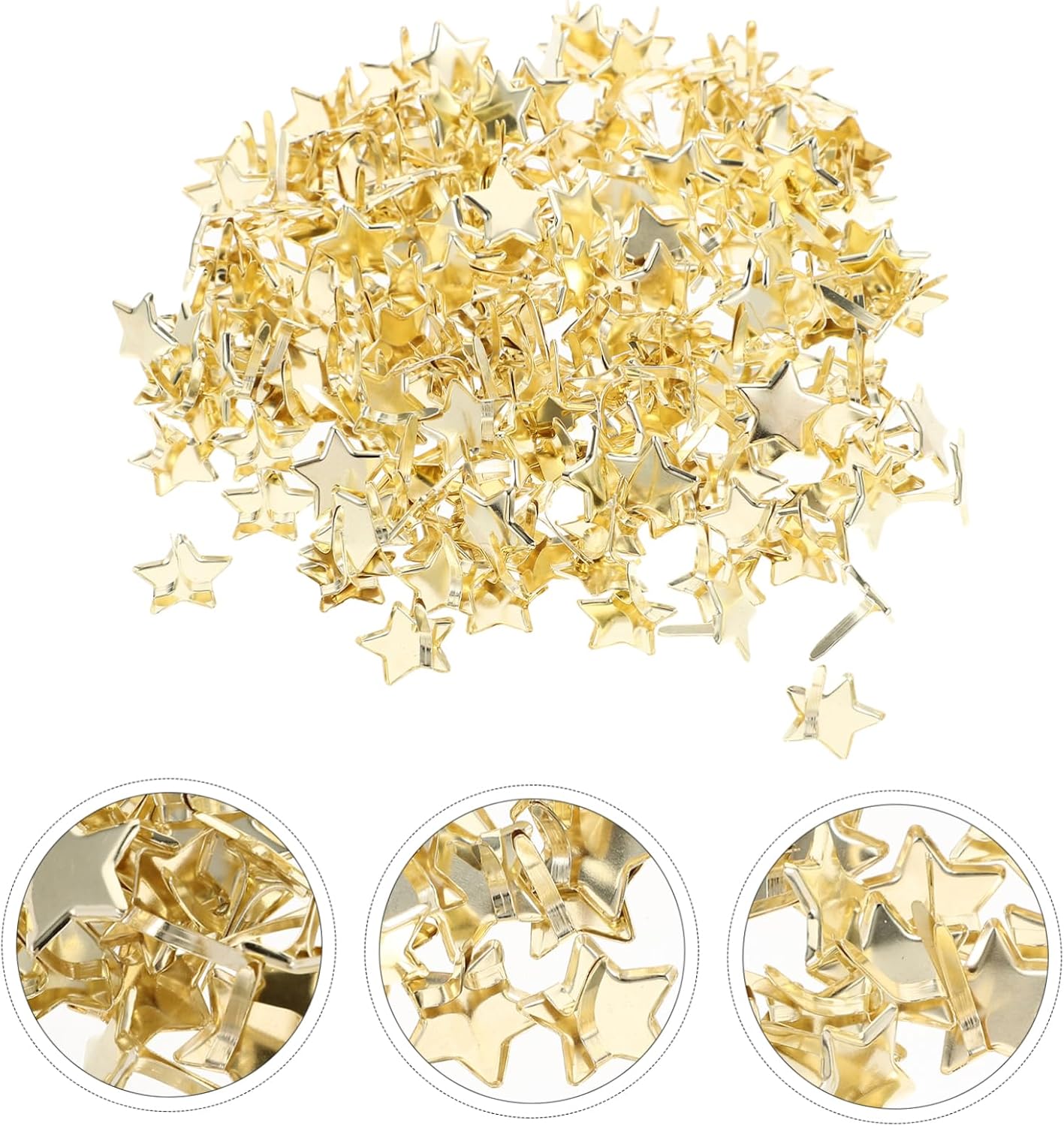 Anneome 200Pcs Brads for Scrapbooking and Crafts Metal Fasteners for DIY Projects and Embellishments