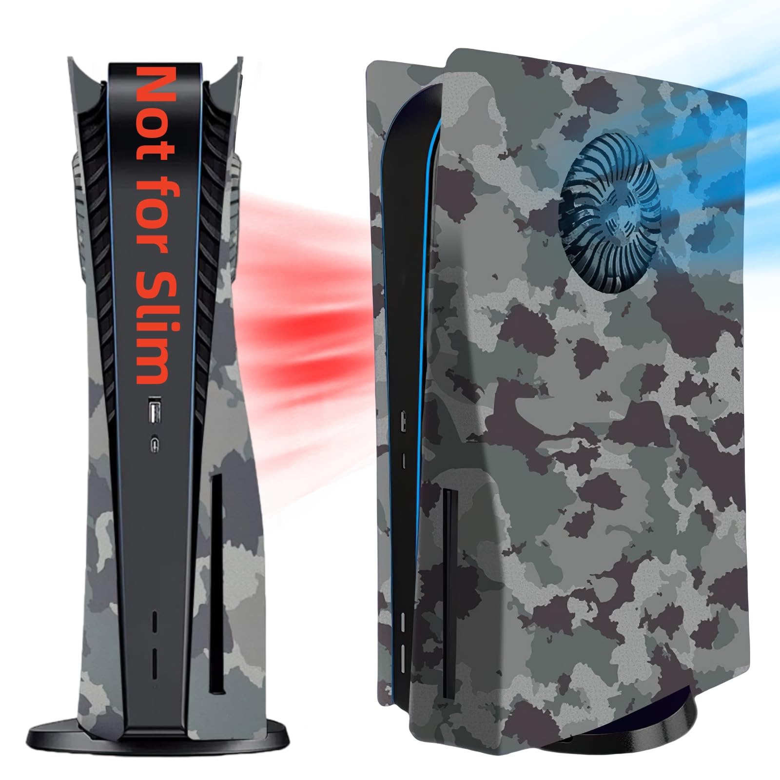 Amazon.com: Cover Plates with Cooling Vent for PS5 Disc Edition