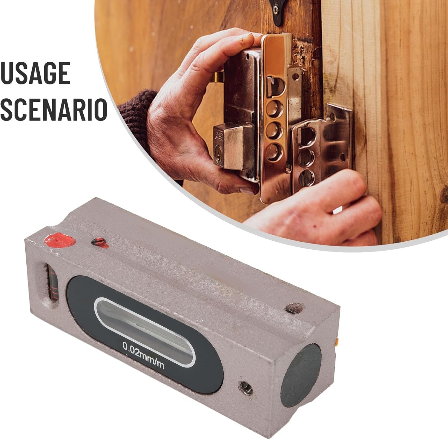 3.93/5.9/7.87/9.84inch Measurement Leveler, for PRECISION Engineers Level, Accurate To 0.02mm/m, For High Accuracy Levelling Applications Accuracy Graduated bubble Vials Horizontal Bar Level(100MM)