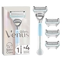 Gillette Venus Per I Peli E La Pelle Della Zona Intima, Rasoio Da Donna, Aiuta a Proteggere La Pelle Della Zona Intima Dalle Irritazioni Della Rasatura + 4 Lamette Di Ricambio