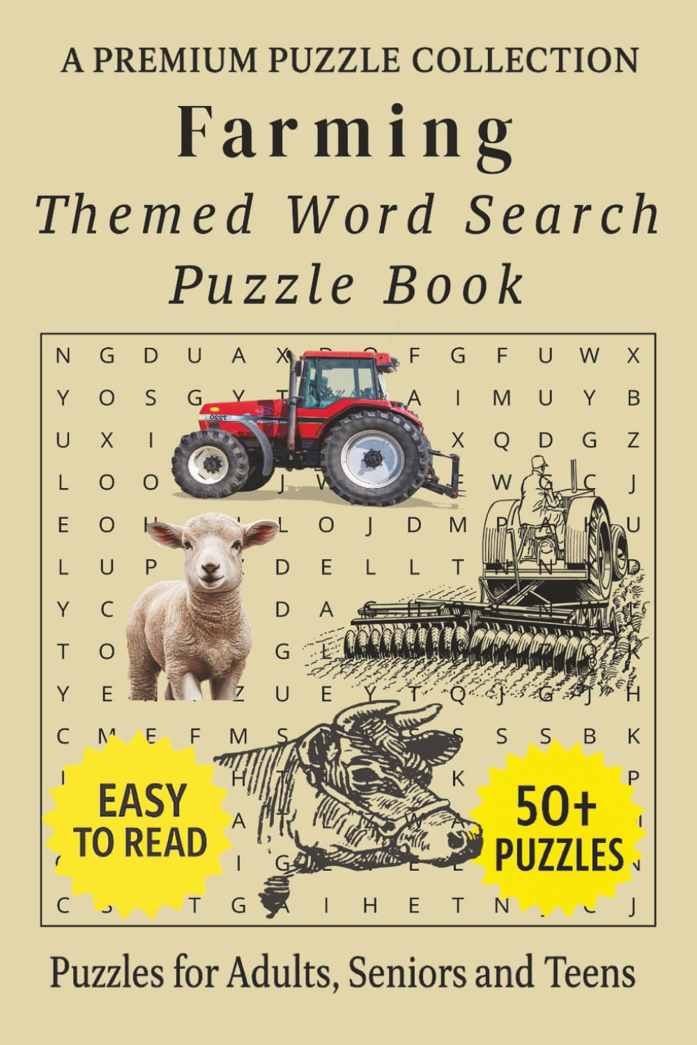 Farming - Themed Word Search Puzzle Book: 50+ Easy-to-Read Farming Related Puzzles - For Adults, Seniors, and Teens. (Professional & Occupational Word Search Series)