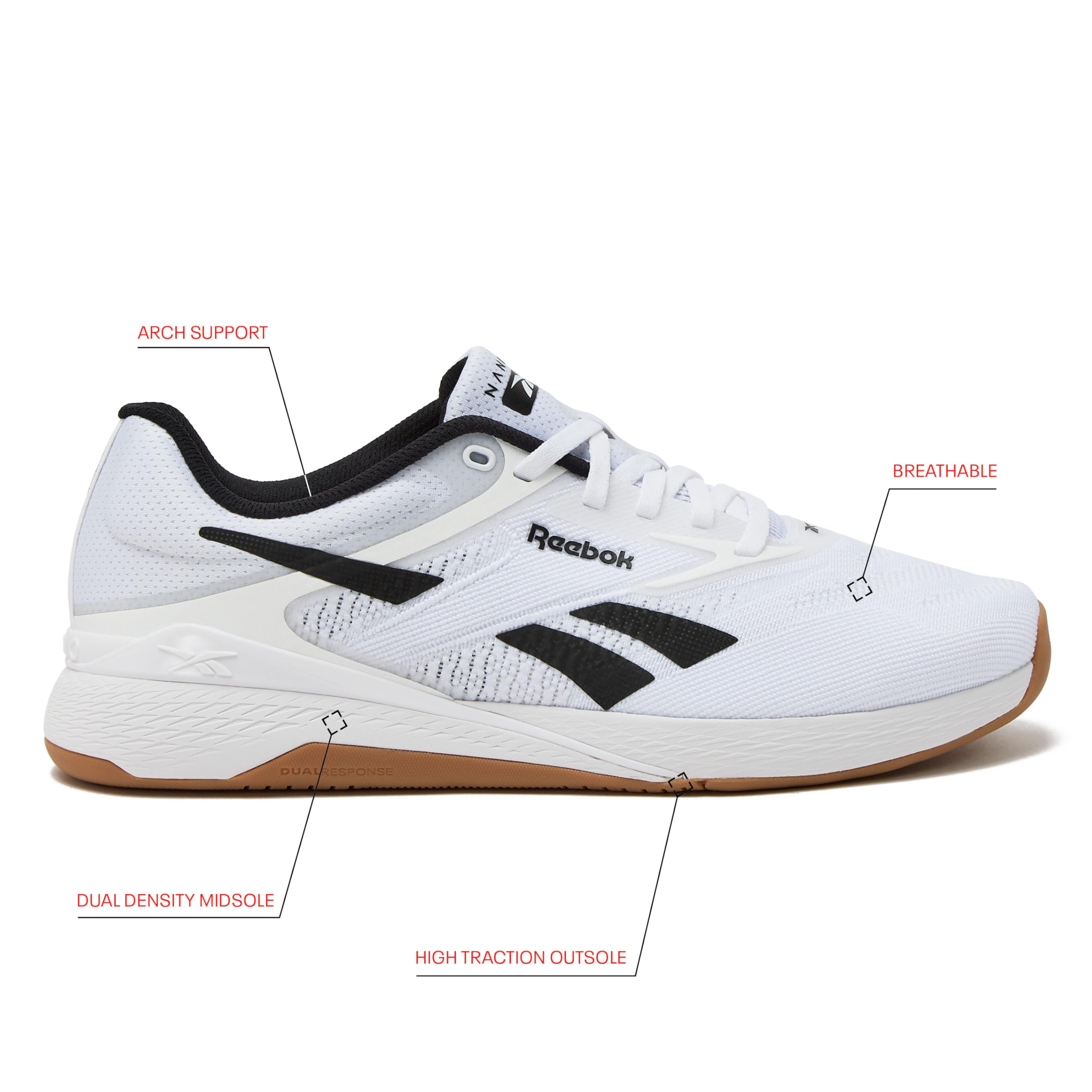 Reebok Nano X5 Męskie buty, buty do biegania i biegania dla mężczyzn, męskie