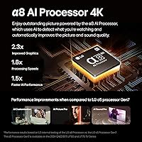 Vista 6 de LG Pantalla plana con procesador Smart TV 4K de 55 pulgadas clase OLED serie B4 con control remoto mágico alimentado por IA con Alexa incorporado