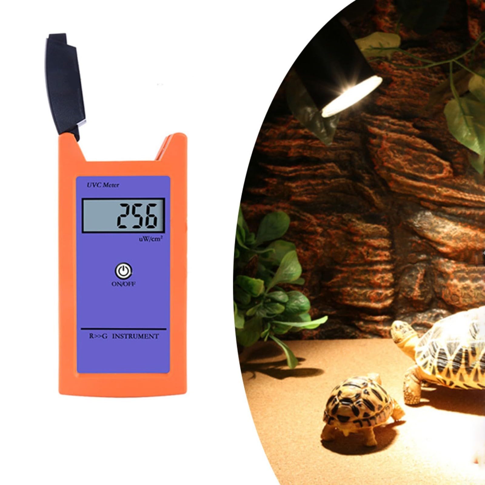 Digitales UVC Lichtmessgerät Für Spektralstrahlung, Beleuchtungsmessung Und Reptilien, LCD Display, Messbereich 0-1999 ΜW/cm², Kompakt