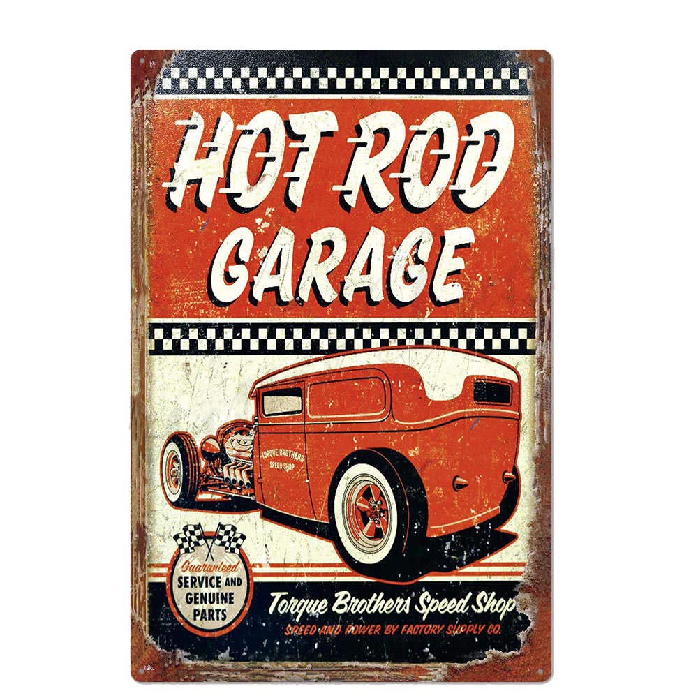 Old School Hot Rod Garages Vintage Car, Hot Rod Garage, Hotrods