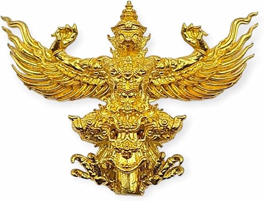 Phraya Krut Garuda sethtee paknumpo Lp Phat Lucky charm pendant مع علبة مقاومة للماء