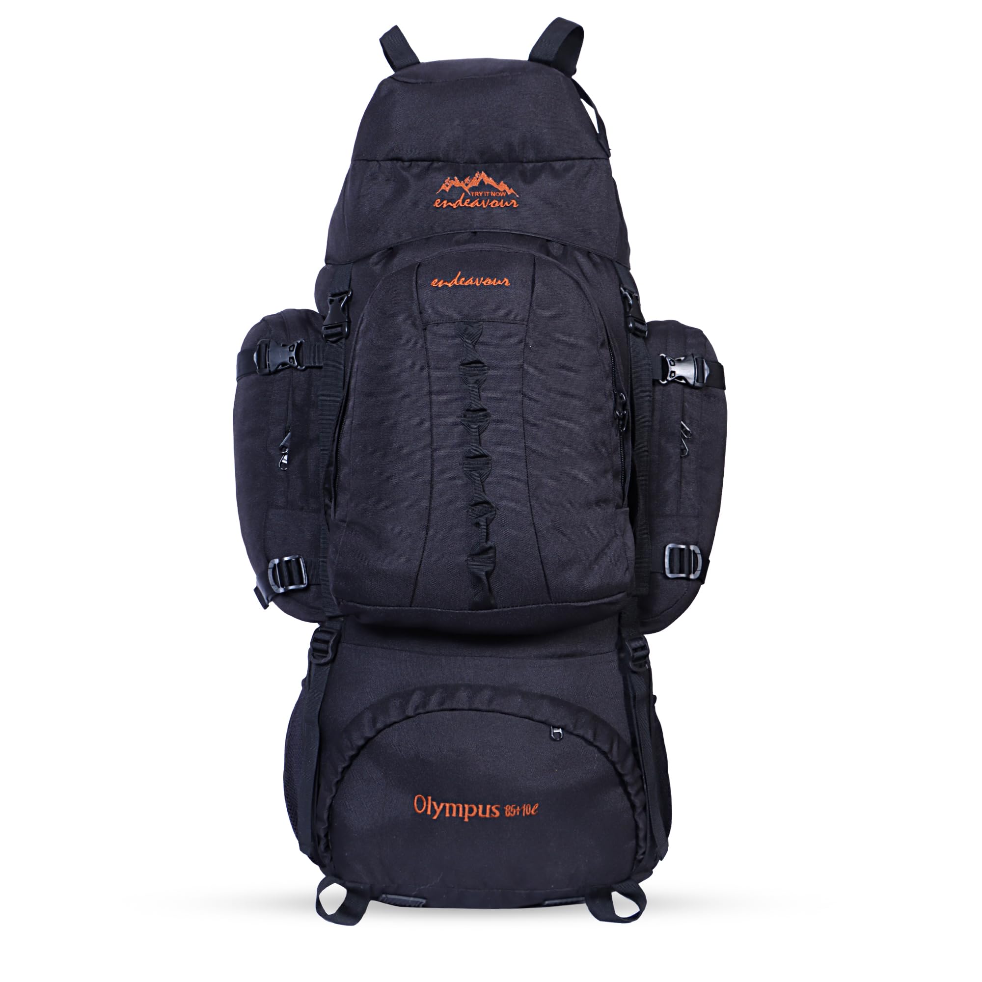 Endeavour Olympus Metal Frame 95L Rucksack with Detachable Bag & Rain Cover for Trekking & Travelling | Men & Women | 2 Year Warranty-image-39