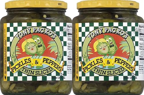 Miniatura 2 de Tony Packo's Encurtidos y pimientos, paquete de 2 frascos de 24 onzas (The Originals)
