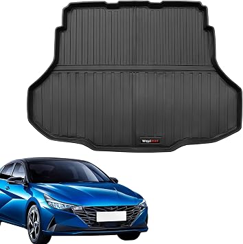 Custom Fit Cargo Liner for 2021-2025 2026 Hyundai Elantra & Elantra N Accessories All Weather Protection TPE Rubber Black Cargo Liner