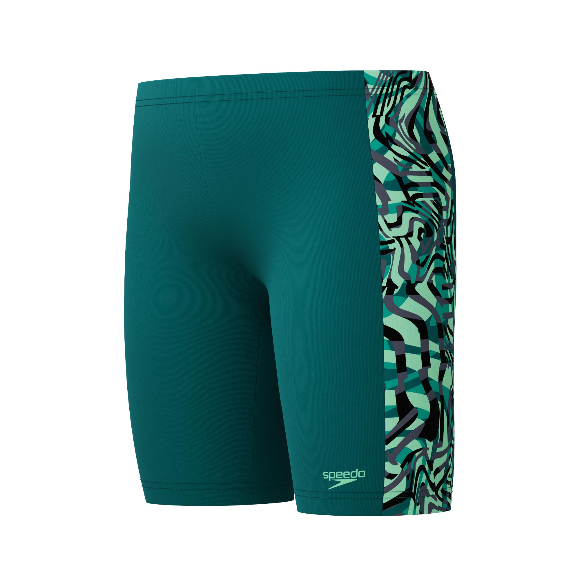 Speedo Maillot de bain pour garçon avec panneau numérique Vert