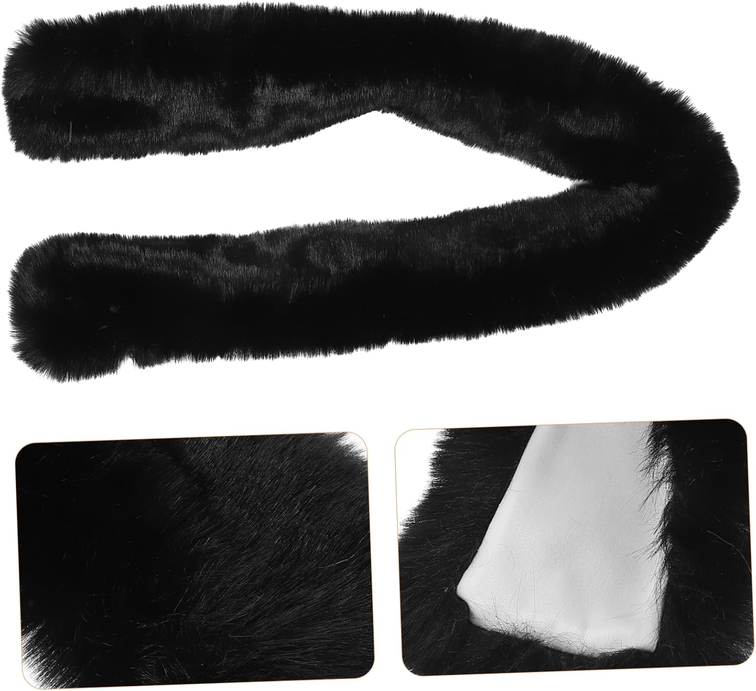 Faux Fur Scarf for Women Plush Scarf Soft Imitation Fur Wrap for Warmth Stylish for Versatile Outfits Accessory for Cold Weather