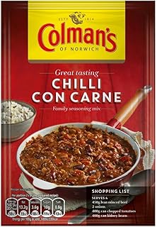 Colman's - Mélange pour chili con carne - lot de 4 sachets de 50 g