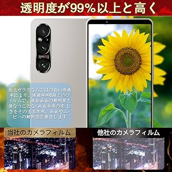 Amazon | 対応 Xperia 1 V SO-51D SOG10 XQ-DQ44 カメラフィルム