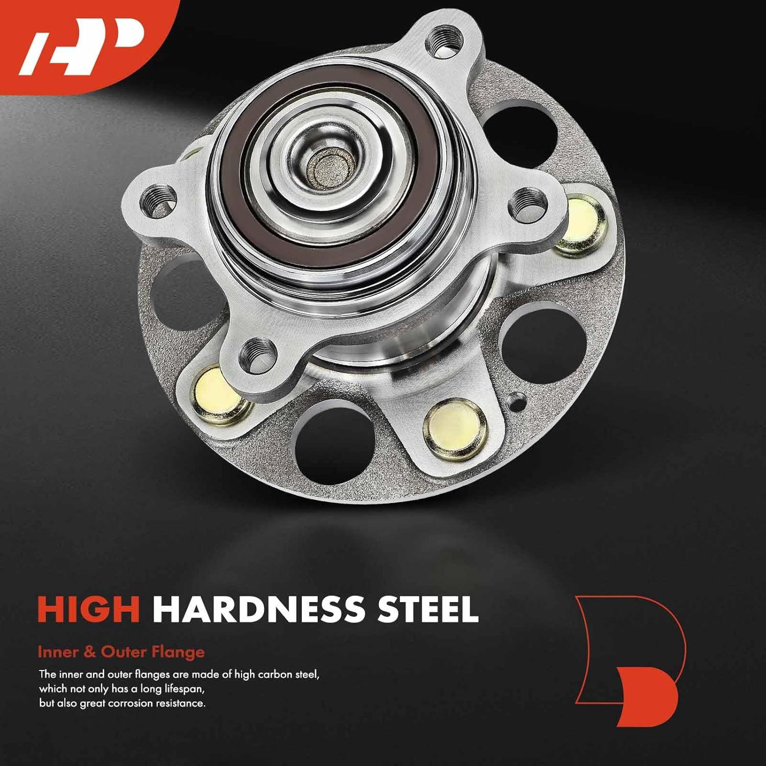 A-Premium 2 x Rear Wheel Bearing and Hub Assembly with 5-Lug Compatible with Honda Civic 2006-2011, L4 1.8L & FWD & with 4-Wheel ABS