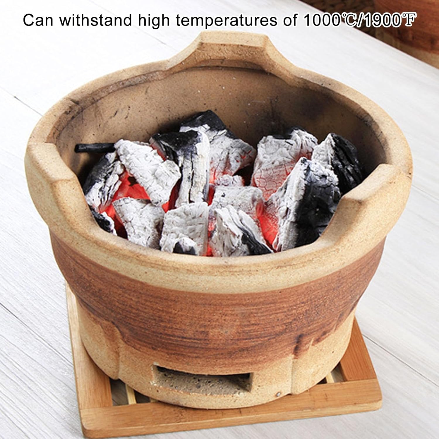 Portable Clay Chal Stove for Outdoor Cooking, Camping BBQ, Traditional Portable Grill, Essential Outdoor Cooking Accessories for Picnics and Tailgating