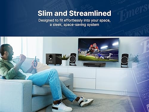 Miniatura 10 de Emerson ED-8050 2,1 canales reproductor de DVD de cine en casa y sistema de sonido envolvente de altavoz